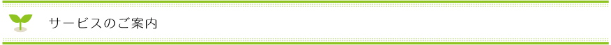 サービスのご案内